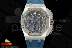 TKF 오데마피게 로얄오크 오프쇼어 슈마허 블루다이얼 블루러버스트랩 Royal Oak Offshore Schumacher SS TKF Best Edition Gray/Blue Dial on Blue Rubber Strap A3126