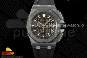 TKF 오데마피게 로얄오크 오프쇼어 44미리 블랙세라믹 블랙다이얼 블랙러버스트랩  Royal Oak Offshore 44mm Black Ceramic TKF 1:1 Best Edition Black Dial on Black Rubber Strap A3126