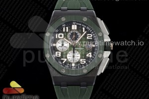 APSF 오데마피게 로얄오크 오프쇼어 44미리 그린세라믹베젤 그린다이얼 그린러버스트랩 Royal Oak Offshore 2020 44mm APF 1:1 Best Edition Green Ceramic Bezel on Rubber Strap A3126