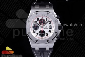 JF V3 오데마피게 로얄오크 오프쇼어 얼티메이트에디션 판다 블랙러버스트랩 Royal Oak Offshore JF Ultimate Edition ‘Panda’ on Black Leather Strap A7750 V3