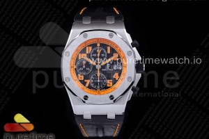 JF V3 오데마피게 로얄오크 오프쇼어 얼티메이트에디션 볼케이노 블랙러버스트랩 Royal Oak Offshore JF Ultimate Edition Volcano on Black Leather Strap A7750 V3