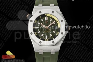 IPF V2 오데마피게 로얄오크 오프쇼어 다이버 15720 그린다이얼 그린러버스트랩 Royal Oak Offshore Diver 15720 IPF Best Edition Green Dial on Green Rubber Strap A4308 V2