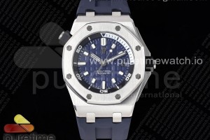 ZF 오데마피게 로얄오크 오프쇼어 다이버 15720 블루다이얼 블루러버스트랩 Royal Oak Offshore Diver 15720 SS ZF 1:1 Best Edition Blue Dial on Blue Rubber Strap A4308