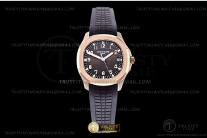 3KF V3 파텍필립 아쿠아넛 로즈골드 브라운다이얼 브라운러버스트랩 Aquanaut Ref.5167 RG/RU Brown/Num 3KF V3 A330