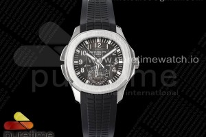 ZF 파텍필립 아쿠아넛 5164 블랙다이얼 블랙러버스트랩 Aquanaut 5164A SS ZF 1:1 Best Edition Black Dial on Black Rubber Strap A324