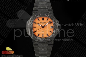 DIWF 파텍필립 노틸러스 5711 DIW 카본 오렌지다이얼 카본브레이슬릿  Nautilus 5711 DIW Carbon DIWF 1:1 Best Edition Orange Textured Dial on Carbon Bracelet 324CS