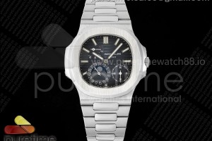 PPF (ZF) V4 파텍필립 노틸러스 5712 블루다이얼 스틸브레이슬릿 Nautilus 5712 SS PPF 1:1 Best Edition Blue Dial on SS Bracelet A240 Super Clone V4