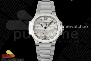 PPF 파텍필립 노틸러스 7118 레이디 화이트다이얼 스틸브레이슬릿 Nautilus 7118 Ladies SS PPF 1:1 Best Edition White Dial on SS Bracelet 324CS