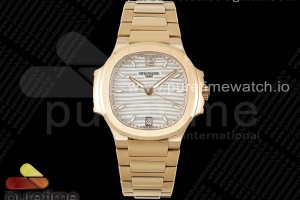 PPF 파텍필립 노틸러스 7118 레이디 로즈골드 화이트다이얼 스틸브레이슬릿 Nautilus 7118 Ladies RG PPF 1:1 Best Edition White Dial on RG Bracelet 324CS