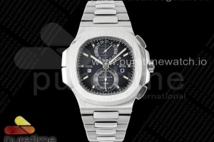 SPPF 파텍필립 노틸러스 5990 블루다이얼 스틸브레이슬릿 Nautilus 5990 SS SPPF 1:1 Best Edition Blue Dial on SS Bracelet A28-520 Clone