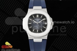 PPF V5 파텍필립 노틸러스 5711/1A 블루다이얼 블루러버스트랩 Nautilus 5711/1A PPF 1:1 Best Edition Blue Textured Dial on Blue Rubber Strap 324CS V5