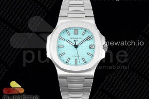 3KF V2 파텍필립 노틸러스 5711 티파니블루다이얼 스틸브레이슬릿 Nautilus 5711 3KF 1:1 Best Edition Tiffany Blue Dial on SS Bracelet A324 Super Clone V2