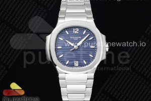 3KF 파텍필립 노틸러스 7118 레이디 라이트블루다이얼 스틸브레이슬릿 Nautilus 7118 Ladies 3KF 1:1 Best Edition Light Blue Dial on SS Bracelet A324 Super Clone