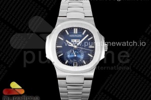 GREEN MAKER V3 파텍필립 노틸러스 5726 블루다이얼 스틸브레이슬릿 Nautilus 5726 Complicated SS 'Green Maker' 1:1 Best Edition Blue Textured Dial on SS Bracelet A324 V3