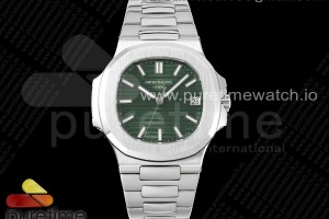 3KF V2 파텍필립 노틸러스 5711 그린다이얼 스틸브레이슬릿 Nautilus 5711/1A 3KF 1:1 Best Edition Green Textured Dial on SS Bracelet A324 Super Clone V2