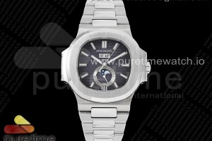 PPF 파텍필립 노틸러스 5726 그레이다이얼 스틸브레이슬릿 Nautilus 5726 Full Function SS PPF 1:1 Best Edition Gray Dial on SS Bracelet A324