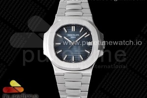 3KF V2 파텍필립 노틸러스 5711 블루다이얼 스틸브레이슬릿 Nautilus 5711/1A 3KF 1:1 Best Edition Blue Textured Dial on SS Bracelet A324 Super Clone V2
