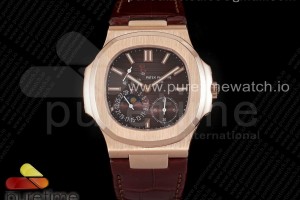 PF 파텍필립 노틸러스 5712 로즈골드 브라운다이얼 브라운악어가죽스트랩 Nautilus 5712 RG PF Best Edition Brown Dial on Brown Croco Strap A23J