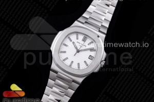 GRF 파텍필립 노틸러스 5711 화이트다이얼 스틸브레이슬릿 Nautilus 5711 SS GRF 1:1 Best Edition White Textured Dial on SS Bracelet 324CS