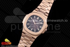 GRF 파텍필립 노틸러스 5711 로즈골드 브라운다이얼 스틸브레이슬릿 Nautilus 5711 RG GRF 1:1 Best Edition Brown Textured Dial on RG Bracelet 324CS