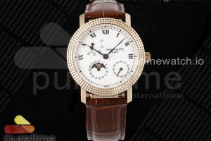 YSF 파텍필립 칼라트라바 5015 로즈골드 화이트다이얼 브라운가죽스트랩 Calatrava 5015 RG YSF Best Edition White Dial on Brown Leather Strap A240