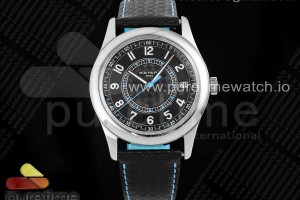 PPF 파텍필립 칼라트라바 6007G 블랙/블루다이얼 블랙가죽스트랩 Calatrava 6007G SS PPF 1:1 Best Edition Black/Blue Dial on Black Leather Strap 330CS
