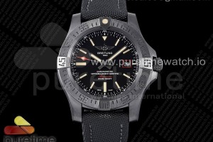 ZF V2 브라이틀링 어벤저 블랙버드 DLC 블랙다이얼 블랙나일론스트랩 Avenger Blackbird V17311 DLC ZF 1:1 Best Edition Black Dial on Nylon Strap A2824 V2