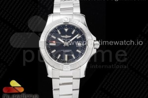 GF 브라이틀링 어벤져 블랙다이얼 스틸브레이슬릿 Avenger Automatic 43mm SS GF 1:1 Best Edition Black Dial on SS Bracelet A2824
