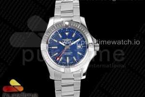 GF 브라이틀링 어벤져 지엠티 블루다이얼 스틸브레이슬릿 Avenger GMT 45mm SS GF 1:1 Best Edition Blue Dial on SS Bracelet A2836