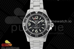 TF 브라이틀링 슈퍼오션 오토매틱 블랙다이얼 스틸브레이슬릿 Superocean Automatic 44 TF 1:1 Best Edition Black Dial Black Bezel on SS Bracelet A2824