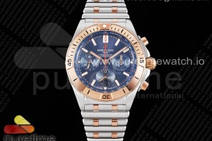 TF 브라이틀링 크로노맷 B01 로즈골드콤비 블루다이얼 스틸브레이슬릿 Chronomat B01 42mm SS/RG TF 1:1 Best Edition Blue Dial on SS/RG Bracelet A7750