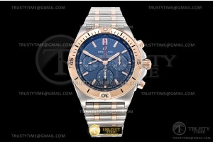 GF 브라이틀링 크로노맷 B01 로즈골드콤비 블루다이얼 스틸브레이슬릿 Chronomat B01 RG/SS Blue/Stk GF Asia 7750
