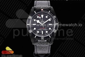 ZF V5 튜더 헤리티지 블랙베이 다크 DLC 블랙다이얼 블랙가죽스트랩 Heritage Black Bay Dark DLC ZF 1:1 Best Edition Black Bezel on Distressed Leather Strap A2824 V5