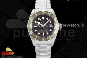 ZF V5 튜더 블랙베이 그린베젤 스틸브레이슬릿 Black Bay “Green” Exclusive to Harrods ZF 1:1 Best Edition on SS Bracelet A2824 V5