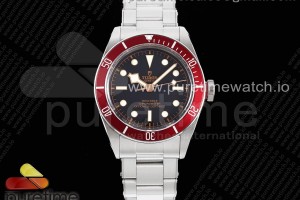 ZF V5 튜더 헤리티지 블랙베이 레드베젤 스틸브레이슬릿 Heritage Black Bay Red Bezel ZF 1:1 Best Edition on SS Bracelet A2824 V5