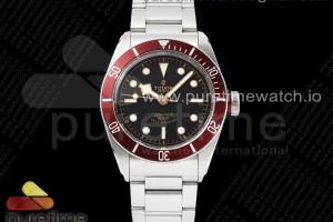 ZF V6 튜더 헤리티지 블랙베이 레드인서트 블랙다이얼 스틸브레이슬릿 Heritage Black Bay ZF 1:1 Best Edition on Bracelet A2824 V6 ( Red)