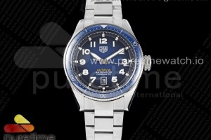 V9F 태그호이어 오타비아 칼리브 블루다이얼 스틸브레이슬릿 Autavia Calibre 5 Chronometer 42mm SS V9F 1:1 Best Edition Blue Dial on SS Bracelet SW200 (Free Leather)