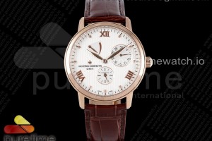 OXF 콘스탄틴 패트리모니 파워리저브 로즈골드 화이트다이얼 브라운가죽스트랩 Patrimony Power Reserve RG OXF Best Edition White Dial on Brown Leather Strap A23J