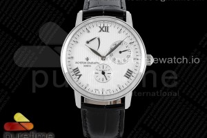 OXF 콘스탄틴 패트리모니 파워리저브 화이트다이얼 블랙가죽스트랩 Patrimony Power Reserve SS OXF Best Edition White Dial on Black Leather Strap A23J