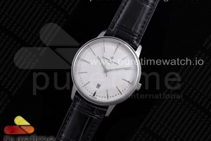 OXF 콘스탄틴 패트리모니 데이트 화이트다이얼 블랙가죽스트랩 Patrimony Date SS OXF 1:1 Best Edition White Dial on Black Leather Strap MIYOTA 9015