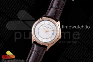 ZF 콘스탄틴 피프티식스 로즈골드 실버다이얼 브라운가죽스트랩 Fiftysix RG 40mm ZF 1:1 Best Edition Silver Dial on Brown Leather Strap A1326