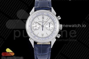 OXF 콘스탄틴 히스토릭 화이트블루다이얼 블루가죽스트랩 Historiques 5000H SS OXF White Blue Dial on Blue Leather Strap A7750