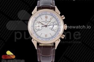OXF 콘스탄틴 히스토릭 로즈골드 화이트다이얼 브라운가죽스트랩 Historiques 5000H RG OXF White Dial on Brown Leather Strap A7750