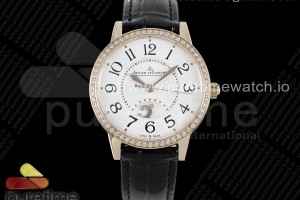 GF 예거 랑데뷰 나이트앤데이 34미리 로즈골드 다이아베젤 화이트다이얼 블랙가죽스트랩 Rendez-Vous Night & Day RG GF 1:1 Best Edition White Dial Diamonds Bezel on Black Leather Strap A898