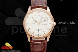 ZF V3 예거 마스터 울트라씬 마르쉐 로즈골드 크림다이얼 브라운가죽스트랩 Master Ultra Thin Réserve de Marche RG ZF 1:1 Best Edition Cream Dial on Brown Leather Strap SA938 V3