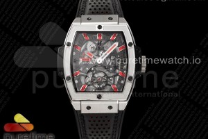 V9F 위블로 스피릿 빅뱅 뚜르비옹 레드스켈레톤다이얼 블랙거미스트랩 Spirit of Big Bang Tourbillion SS V9F Best Edition Skeleton Red Dial on Black Gummy Strap