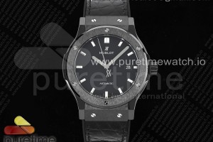 GSF 위블로 클래식퓨전42 세라믹케이스 블랙다이얼 블랙거미스트랩 Classic Fusion 42mm Real Black Ceramic GSF 1:1 Best Edition Carbon Dial on Black Gummy Strap SW300