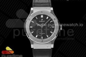 HBF 위블로 클래식퓨전 45미리 블랙다이얼 블랙거미스트랩 Classic Fusion 45mm SS HBF 1:1 Best Edition Black Dial on Black Gummy Strap A2892