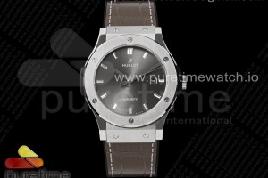 HBF 위블로 클래식퓨전 45미리 그레이다이얼 그레이거미스트랩 Classic Fusion 45mm SS HBF 1:1 Best Edition Gray Dial on Gray Gummy Strap A2892