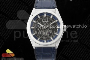 LF V2 제니스 데피 클래식 스켈레톤다이얼 블루거미스트랩 Defy Classic LF 1:1 Best Edition Skeleton Blue Dial on Blue Gummy Strap A2892 V2